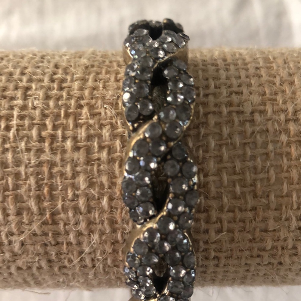 J. Crew Crystal Hinged Bracelet